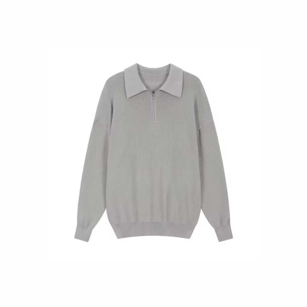 Sweter casual na suwak