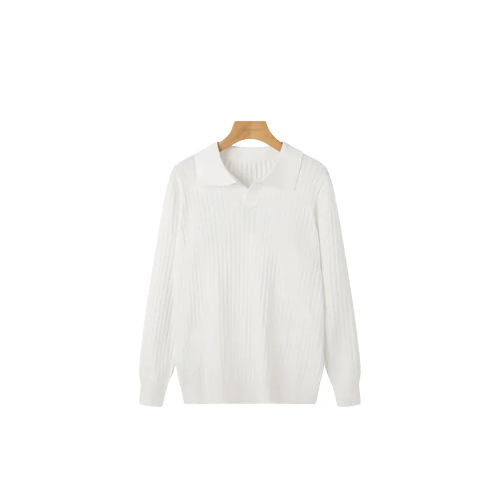 Koszulka polo prążkowana - Laro Lane