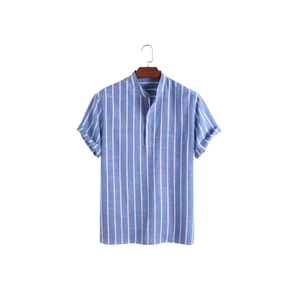 Koszula w paski z krótkim rękawem