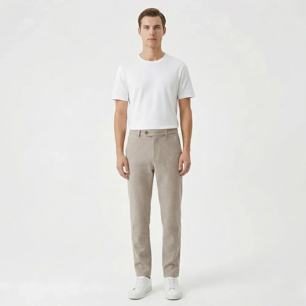 Spodnie garniturowe wełniane - Laro Lane