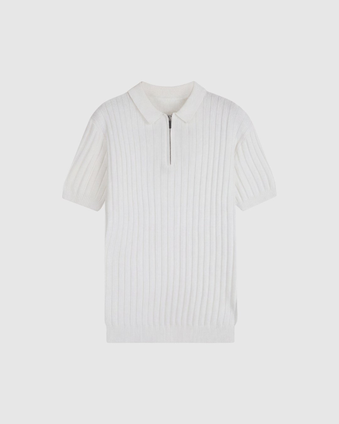 Biała Polo W Stylu Włoskim