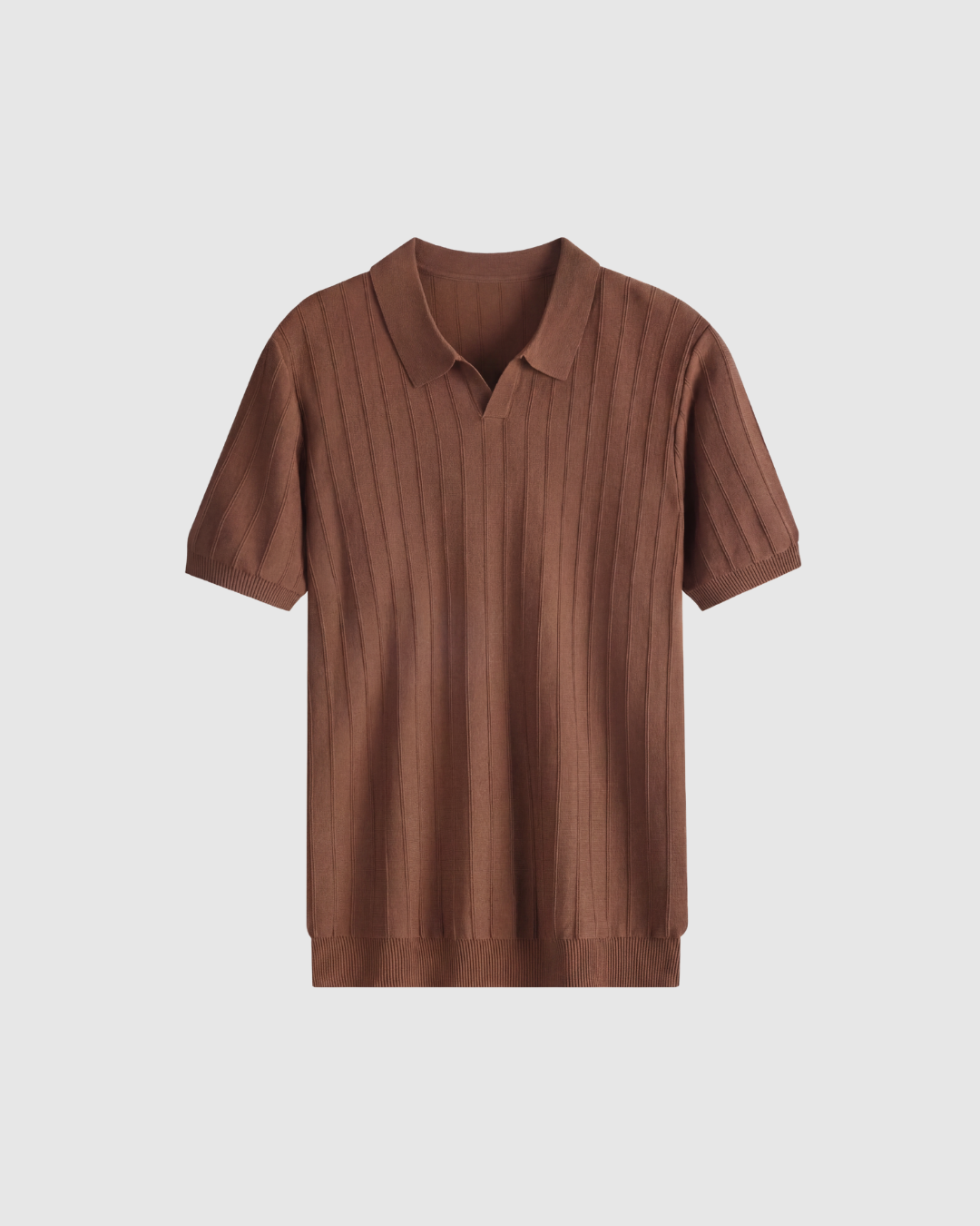 Brązowa Polo Biznesowa Casual