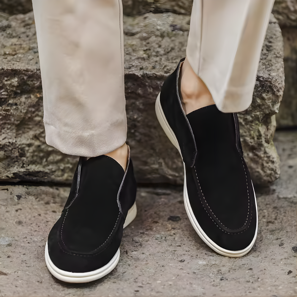 Buty zamszowe loafersy