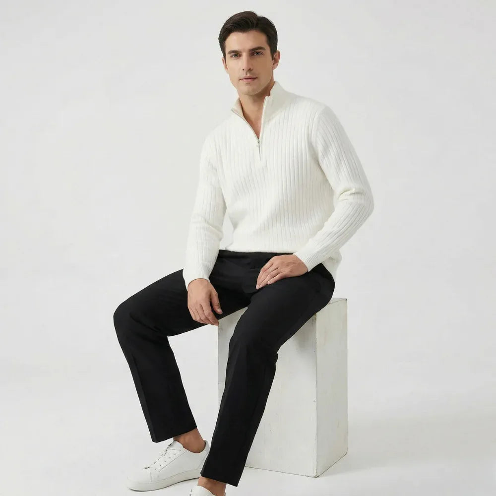 Sweter z golfem na suwak - Laro Lane