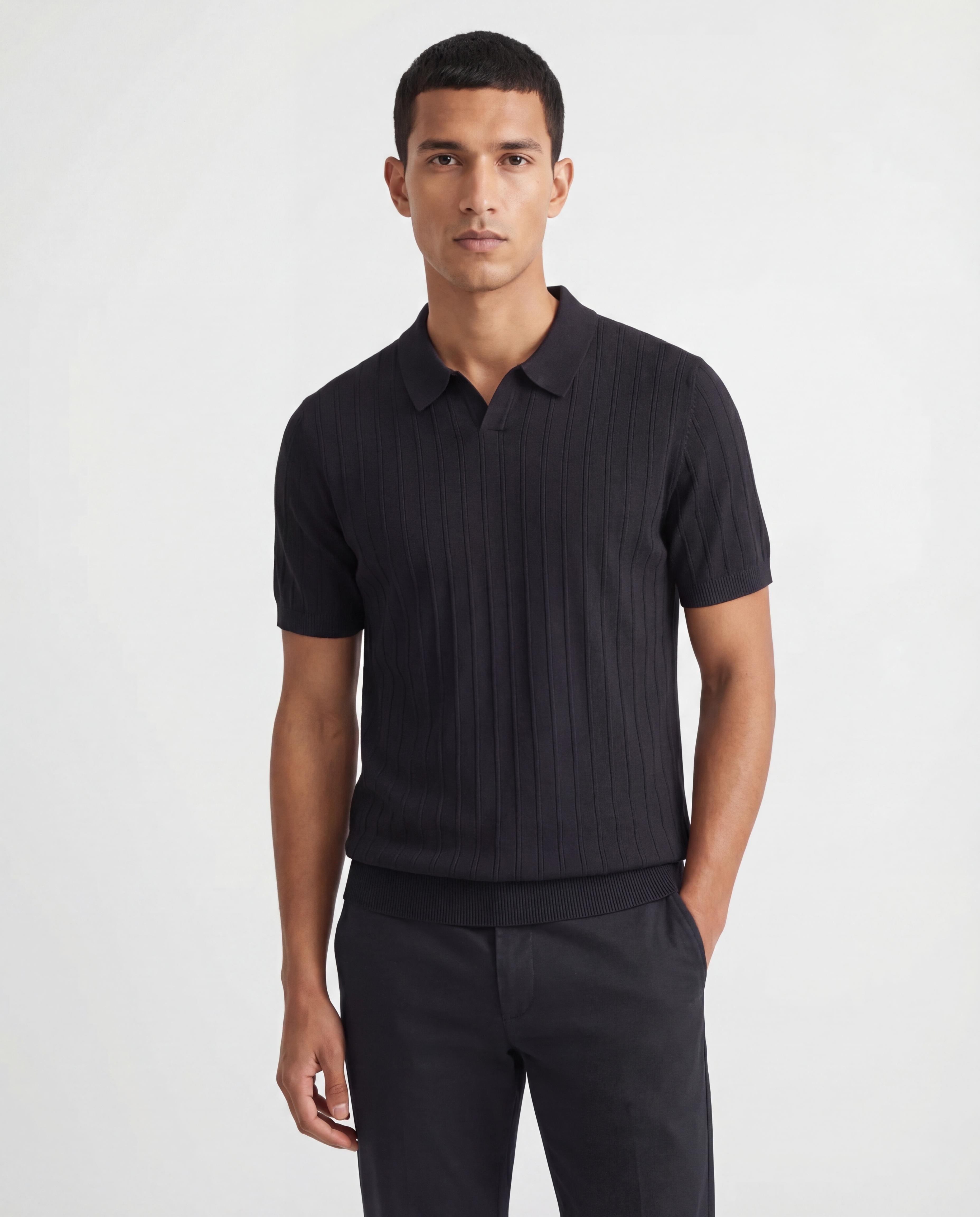 Czarna Polo Biznesowa Casual
