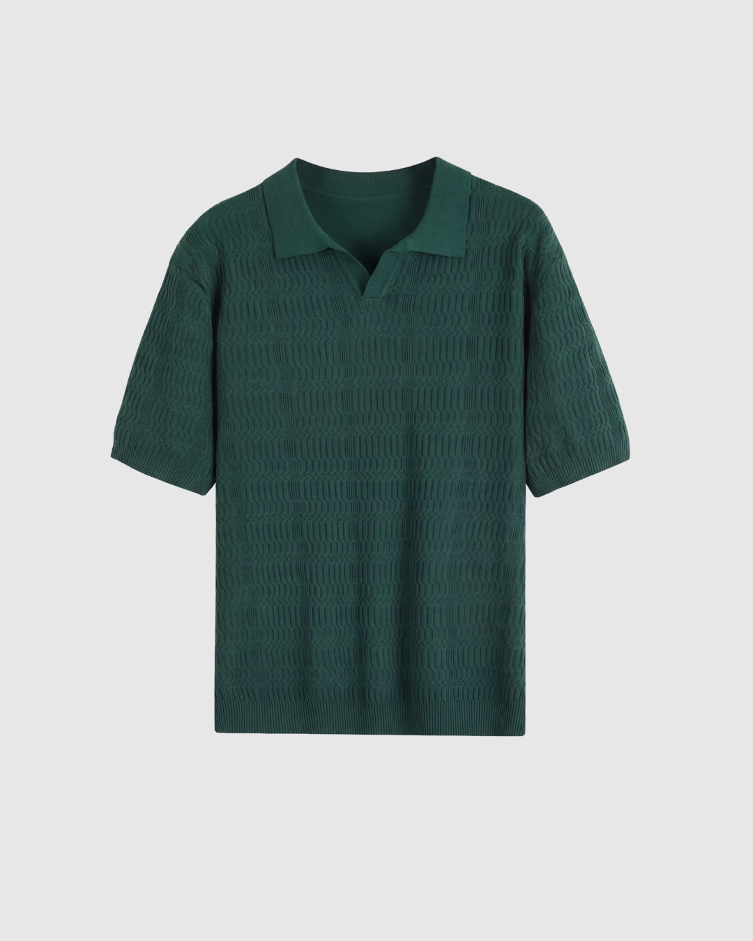 Zielona Polo Dzianinowa